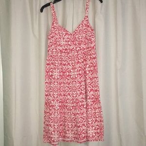 Ann Taylor Coral Floral Print